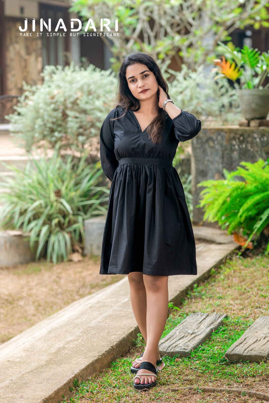 Black Nira Short Dress