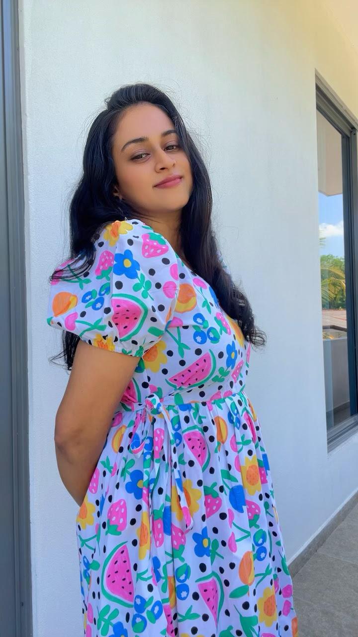 Fruity Midi Dress